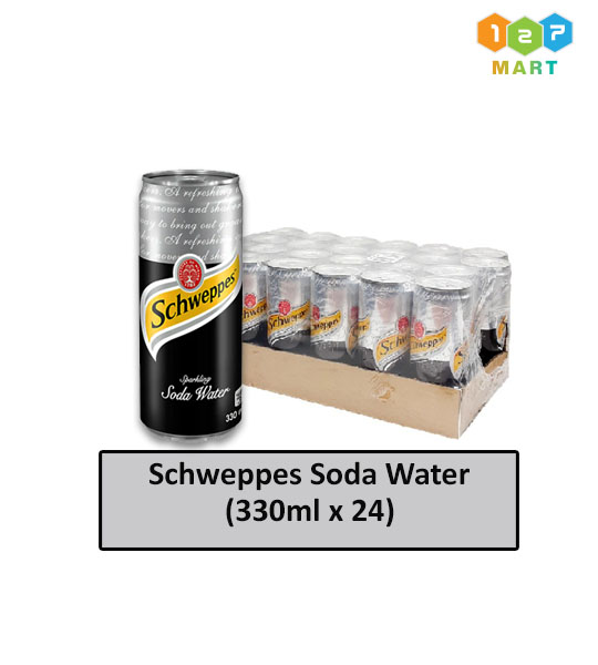 Schweppes Soda Water(330ml x 24)