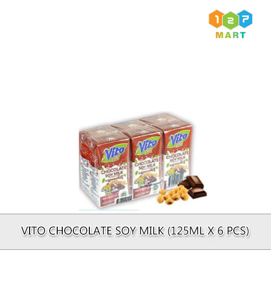 VITO CHOCOLATE SOY MILK (125ML X 6 PCS)