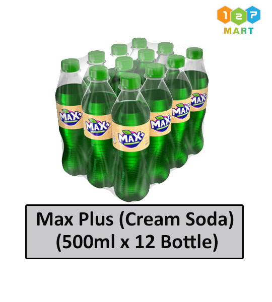 Max Plus Cream Soda 
( 500ml x 12 Bottles)
