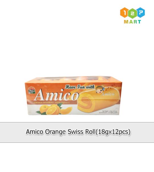 AMICO ORANGE SWISS ROLL (18G X 24PCS)