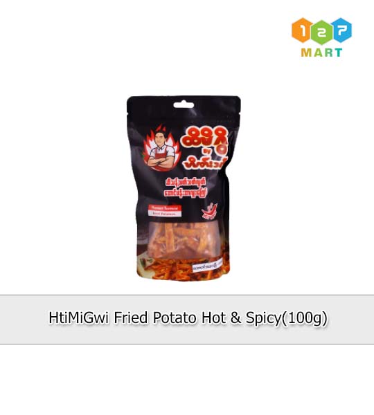 Hti Mi Gwi Fried Potato Hot & Spicy (100G) x 10's