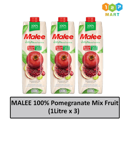 MALEE 100% Pomegranate Mixed Fruit(1Litre x 3)