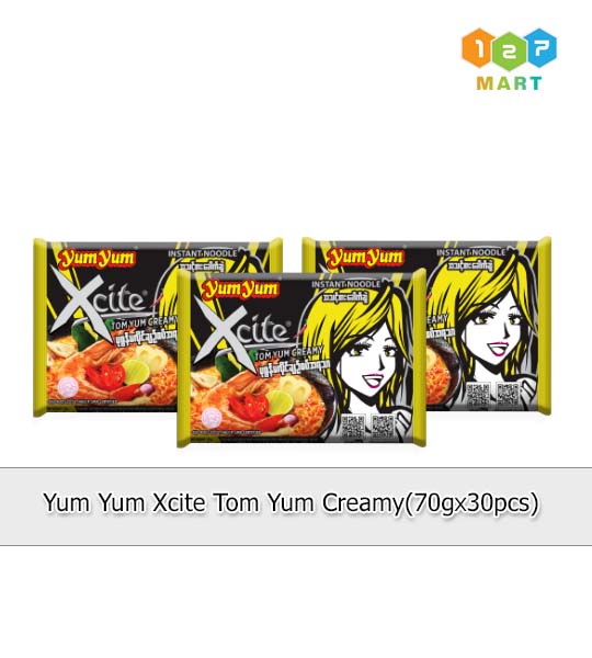 YUM YUM XCITE TOM YUM CREAMY (70G X 30 Pcs)