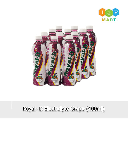 Royal - D Electrolyte Grape (440ml x 12 Bottles)