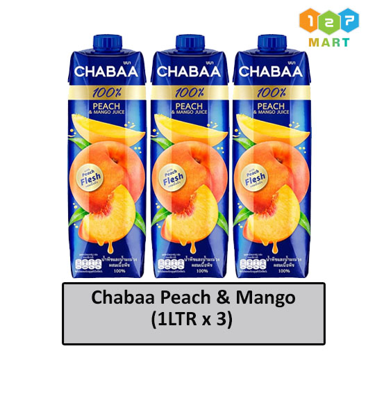 Chabaa Peach & Mango(1Litre x 3)