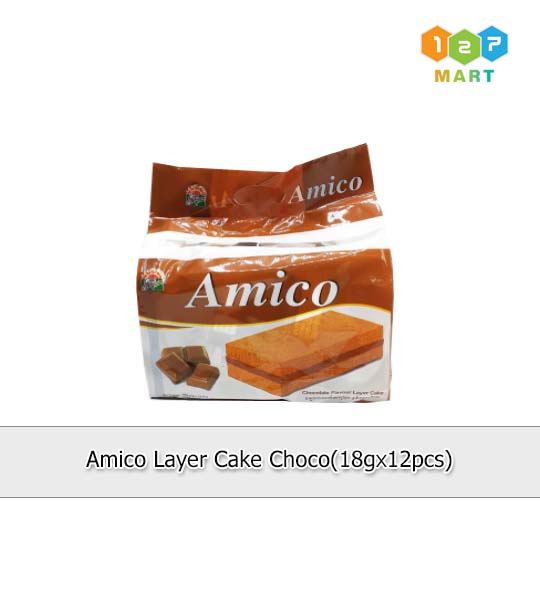 AMICO LAYER CAKE CHOCO (18G X 12PCS)