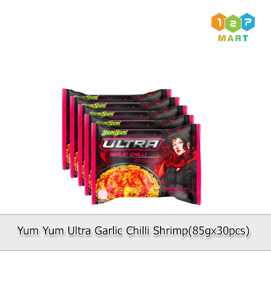 YUM YUM ULTRA GARLIC CHILLI SHRIMP (85G X 30 Pcs)