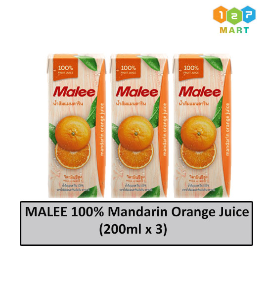 MALEE 100% MADARIN ORANGE JUICE(200ml x 3)