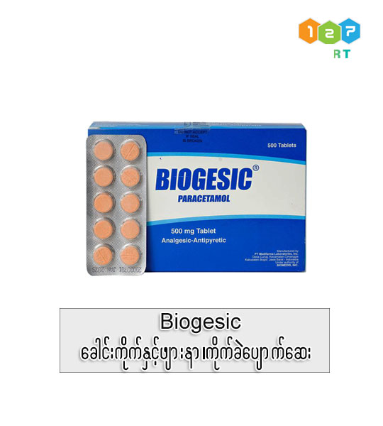 Biogesic ( Paracetamol 500mg ) 10 tablets x 10s