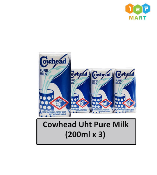 Cowhead Uht Pure Milk(200ml x 3)