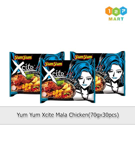 YUM YUM XCITE MALA CHICKEN (70G X 30 Pcs)