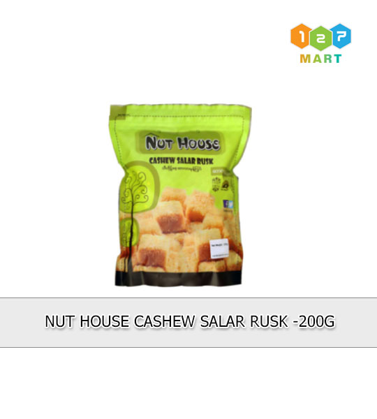 NUT HOUSE CASHEW SALAR RUSK -200G x 50 Pcs