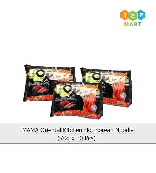 MAMA Oriental Kitchen Hot Korean Noodle (70g x 30 Pcs)