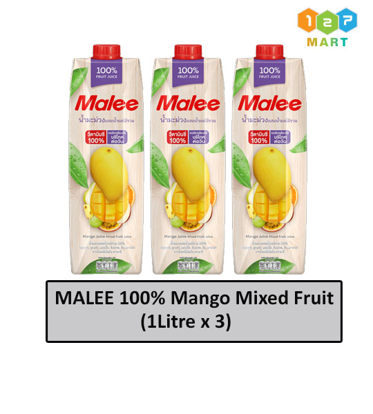 MALEE 100% MANGO MIXED FRUIT(1Litre x 3)
