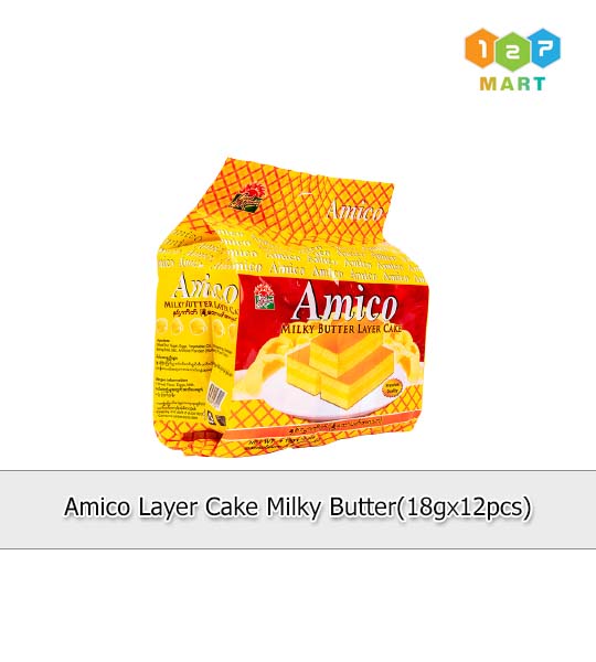 AMICO LAYER CAKE MILKY BUTTER ( 18g x 12pcs)