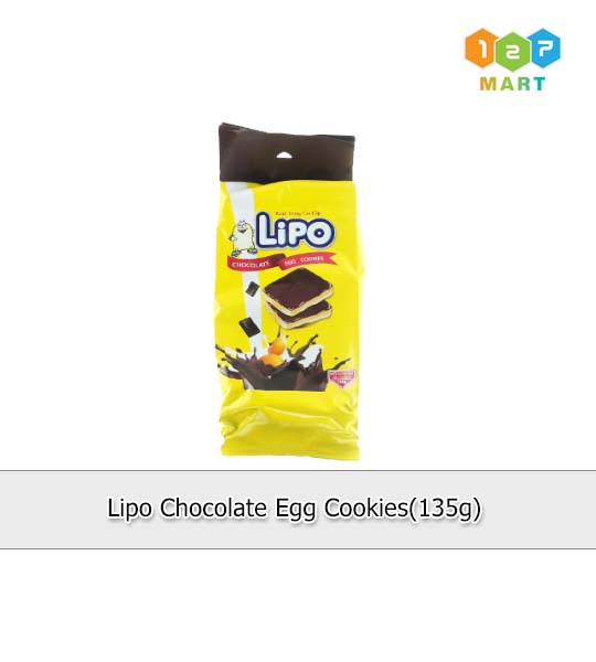 LIPO  CHOCOLATE EGG COOKIES (135G)