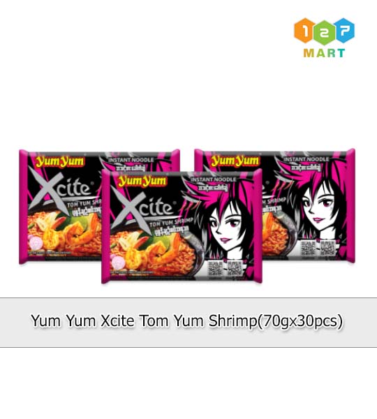 YUM YUM XCITE TOM YUM SHRIMP (70G X 30Pcs)