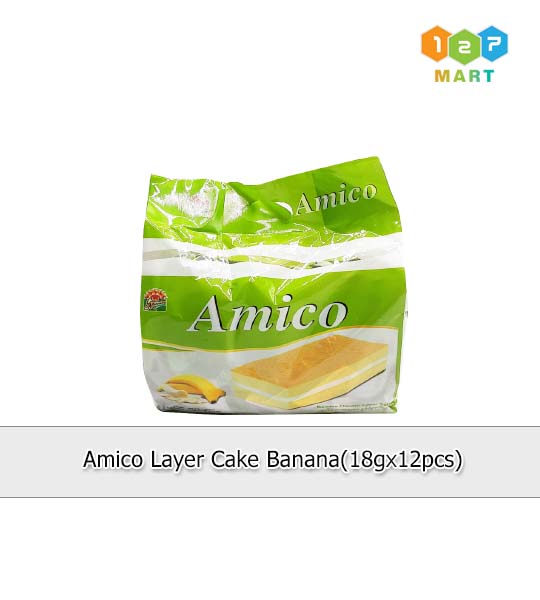 AMICO LAYER CAKE BANANA (18G X 12PCS)