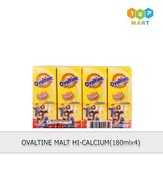 Ovaltine Malt Hi-Calcium (180ml x 4