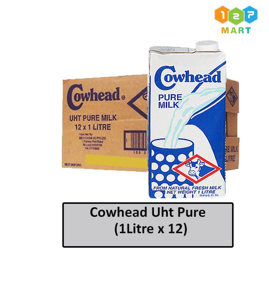 Cowhead Uht Pure Milk(1Litre x 12)
