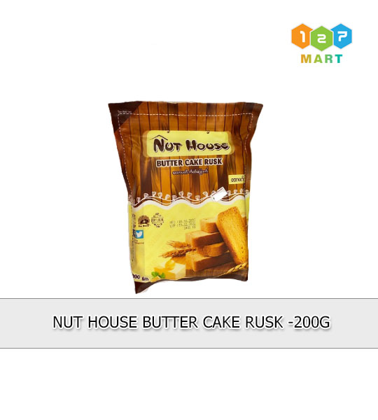 NUT HOUSE BUTTER CAKE RUSK -200G